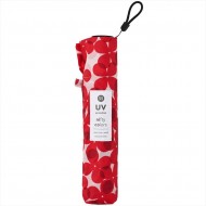 NIFTY COLORS Smart Light Flower Layer Carbon Mini Umbrella - Red