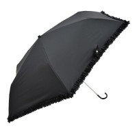 NIFTY COLORS Lace Hook Trifold Umbrella - Black