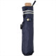 NIFTY COLORS Three-fold Umbrella with Wooden Handle - Navy
