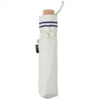 NIFTY COLORS Three-fold Umbrella with Wooden Handle - White