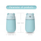 3 in 1 USB Ultrasonic Cool Mist Humidifier LED Lighting Fan - Blue