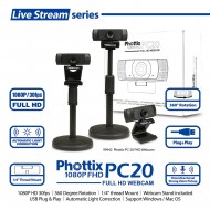 Phottix PC20 Full HD Webcam w/mic