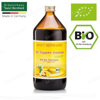 Sanct Bernhard Organic Ginger and Pineapple Juice - 1000ml | Made in Germany | Small measuring cup included | Best before: February 1, 2025