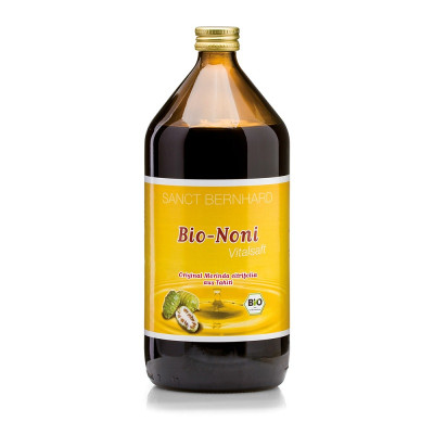 Sanct Bernhard 德國  Bio-Noni 有機純諾麗果汁 1000ml | 100%純有機果汁| 無添加糖及水份 | 德國製造 | 內附小量杯 | 此日期前最佳：2026年1月18日