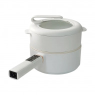 Senki JD-701D Multifunctional Electric Cooker - White I 1.6L I Mini Cooker I Non-Stick Cooker