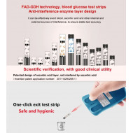 Sinocare - Safe AQ UC Uric Acid Test Strips 50pcs|Suitable for Sinocare AQ UG Model (International Version)| EXP: February 23, 2025