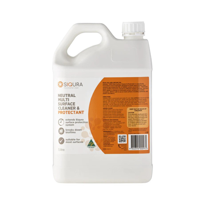 SIQURA MS15 Neutral Multi Surface Cleaner & Protectant 5 Litre