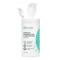 SIQURA Surface Disinfectant & Protectant Wipes  | Kills 99.99% of germs| 30 Days Protection | Inhibits Mould & Odour | Bio-Friendly