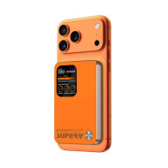 SUPERV - 3C認證 10000mAh 磁吸帶屏行動電源 - 橙色