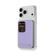 SUPERV - 3C認證 10000mAh 磁吸帶屏行動電源 - 紫色