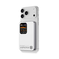 SUPERV - 3C認證 10000mAh 磁吸帶屏行動電源 - 白色