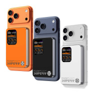SUPERV - 3C認證 10000mAh 磁吸帶屏行動電源 - 橙色