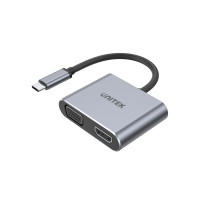 UNITEK D1049A uHUB Q4 Lite 4-in-1 USB-C Hub (with MST Dual Display and PD 100W)