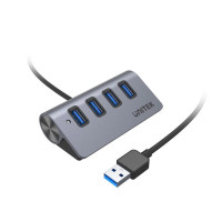 UNITEK Y-3186 4 Ports USB 3.0 Hub with 45° Slant Surface