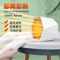 USATISFY PTC Ceramic Heater Warm Hands and Feet Machine-White | 3 Second Quick Heat | PTC Ceramic Heating | Low Noise
