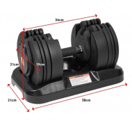 V FITNESS - 1 second Single Hand adjustment-professional dumbbells (20kg/per unit) x 1 pair