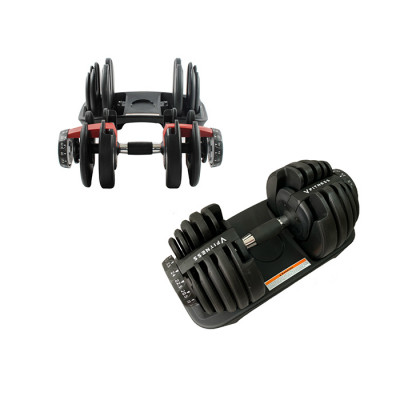 V FITNESS - 3 seconds fast weight adjustment-professional household dumbbells (24kg/per unit) x 1 pair