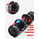 V FITNESS - 3 seconds fast weight adjustment-professional household dumbbells (24kg/per unit) x 1 pair
