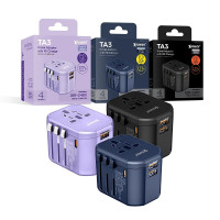 XPower TA3 20W PD Charging Travel Charging Adapter | 4Output - USB*2+Type-C+Plugs