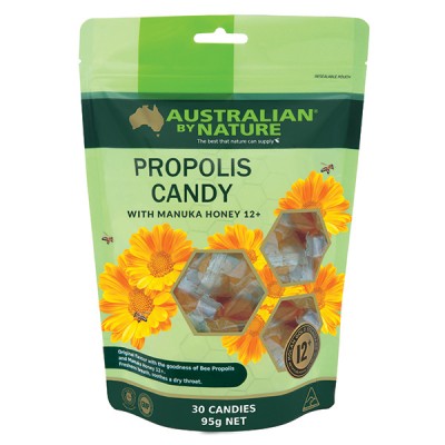 Australian by Nature Propolis Candy With Manuka Honey 12+ (30pc /Bag)