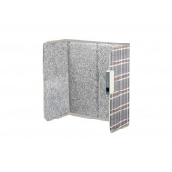 ecostar Foldable Far-infrared Heater for One Person (Grey Check Color)
