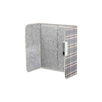 ecostar Foldable Far-infrared Heater for One Person (Grey Check Color)