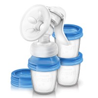 Philips AVENT 舒適單邊手動吸乳器連儲存杯