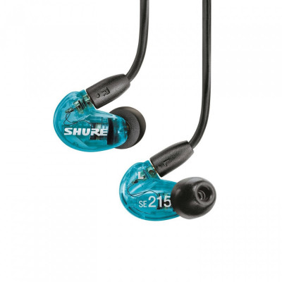 Shure SE215 隔音耳機 - 藍色特別版
