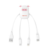 TE2NOME CABLE PETS - Pig White