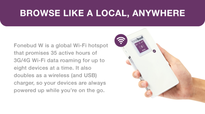 Fonebud W 4G Roaming & Borderless Social Media Device - FONEBUD-W 