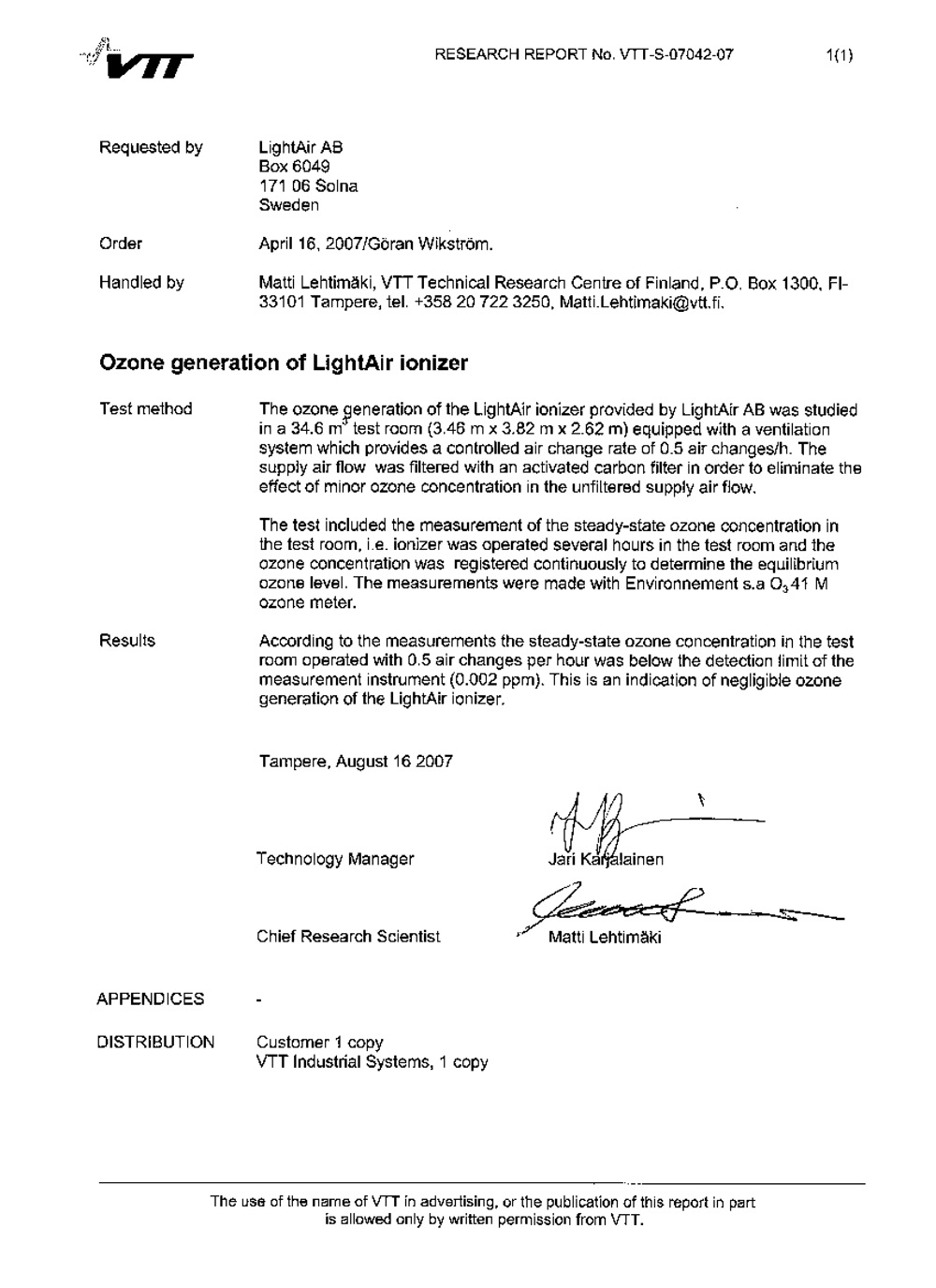 Lightair Cert